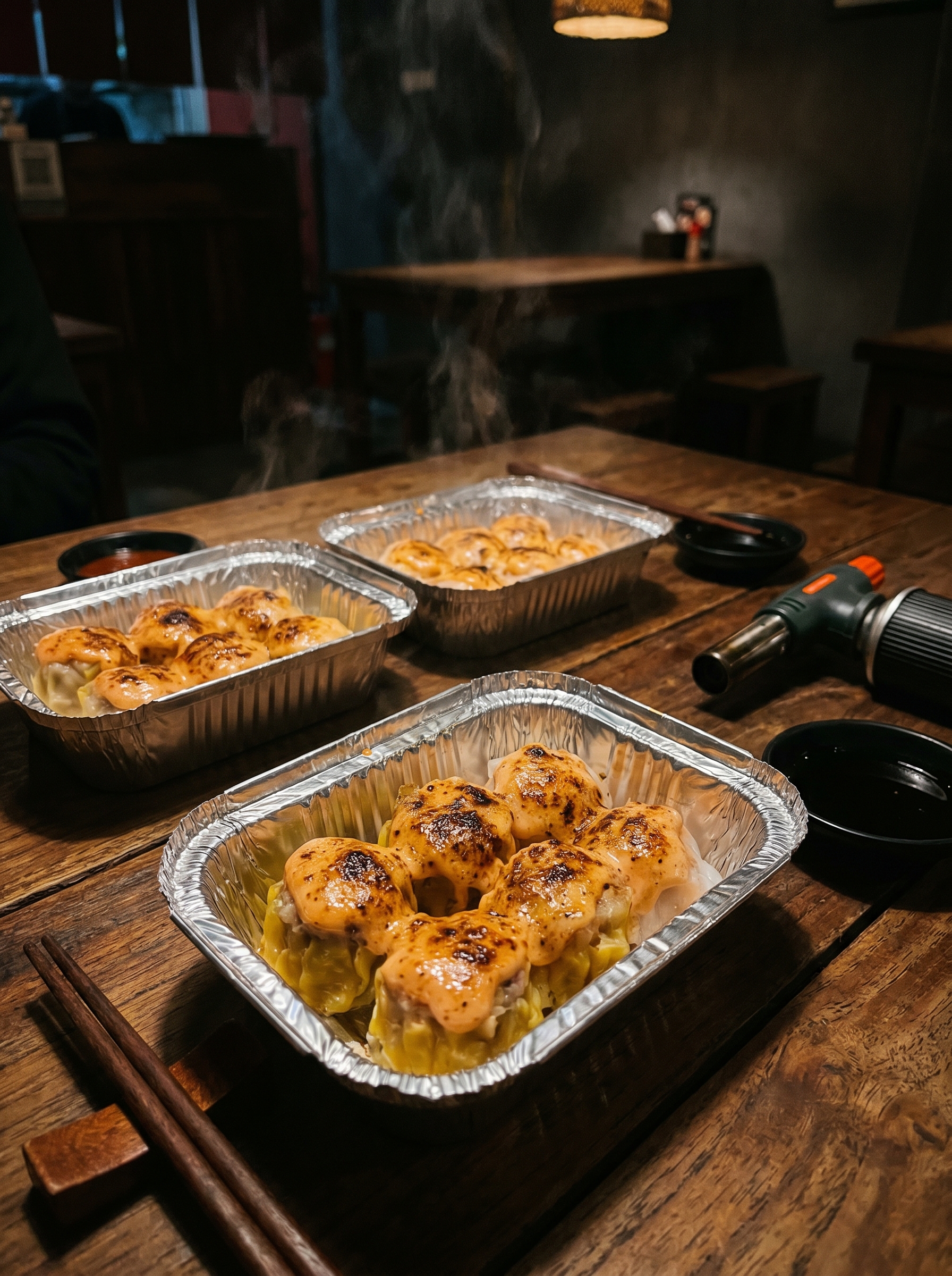 Dimsum mentai siap disajikan